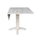 International Concepts Square Dual Drop Leaf Dining Table, Square, Unfinished, 36 W, 36 L, 30 in H, Wood, Unfinished T-36SDP - alternate 8